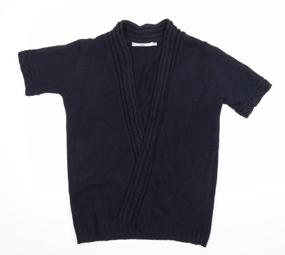 Isle Womens Blue  Knit Cardigan Jumper Size M