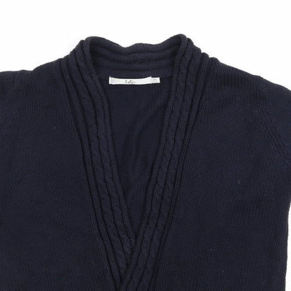 Isle Womens Blue  Knit Cardigan Jumper Size M