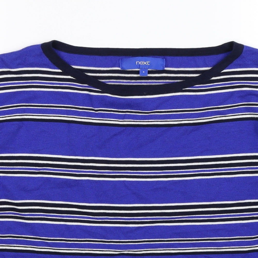 Next Womens Multicoloured Striped Knit Pullover Jumper Size 6