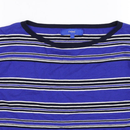Next Womens Multicoloured Striped Knit Pullover Jumper Size 6