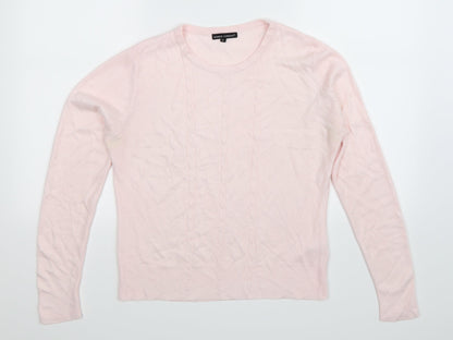 Debbie Morgan Womens Pink  Knit Pullover Jumper Size M