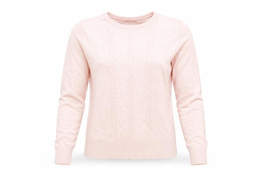 Debbie Morgan Womens Pink  Knit Pullover Jumper Size M