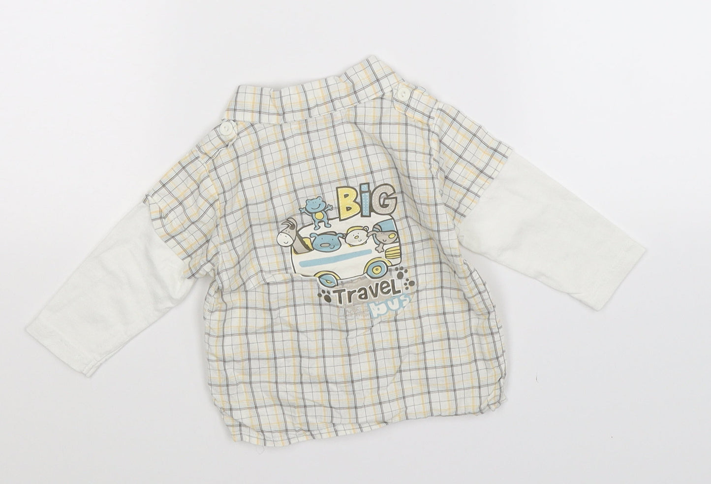 Earlydays Boys Multicoloured Check  Basic Button-Up Size 3-6 Months