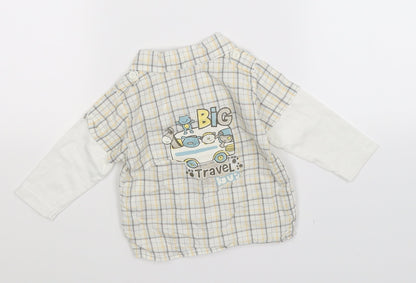 Earlydays Boys Multicoloured Check  Basic Button-Up Size 3-6 Months