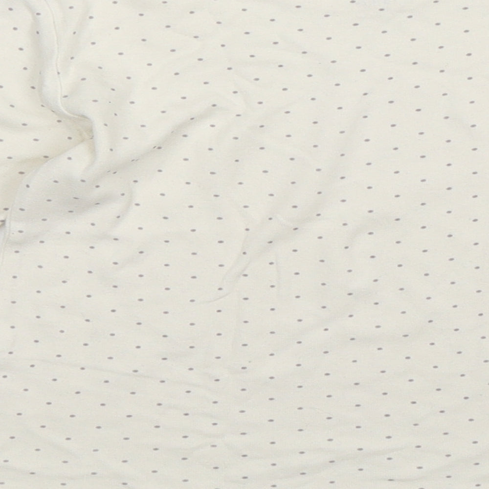Kiabi Girls White Spotted  Basic T-Shirt Size 10 Years