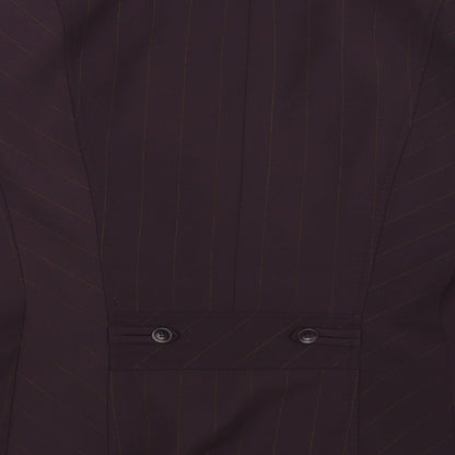 Precis Womens Grey Striped  Jacket Suit Jacket Size 14