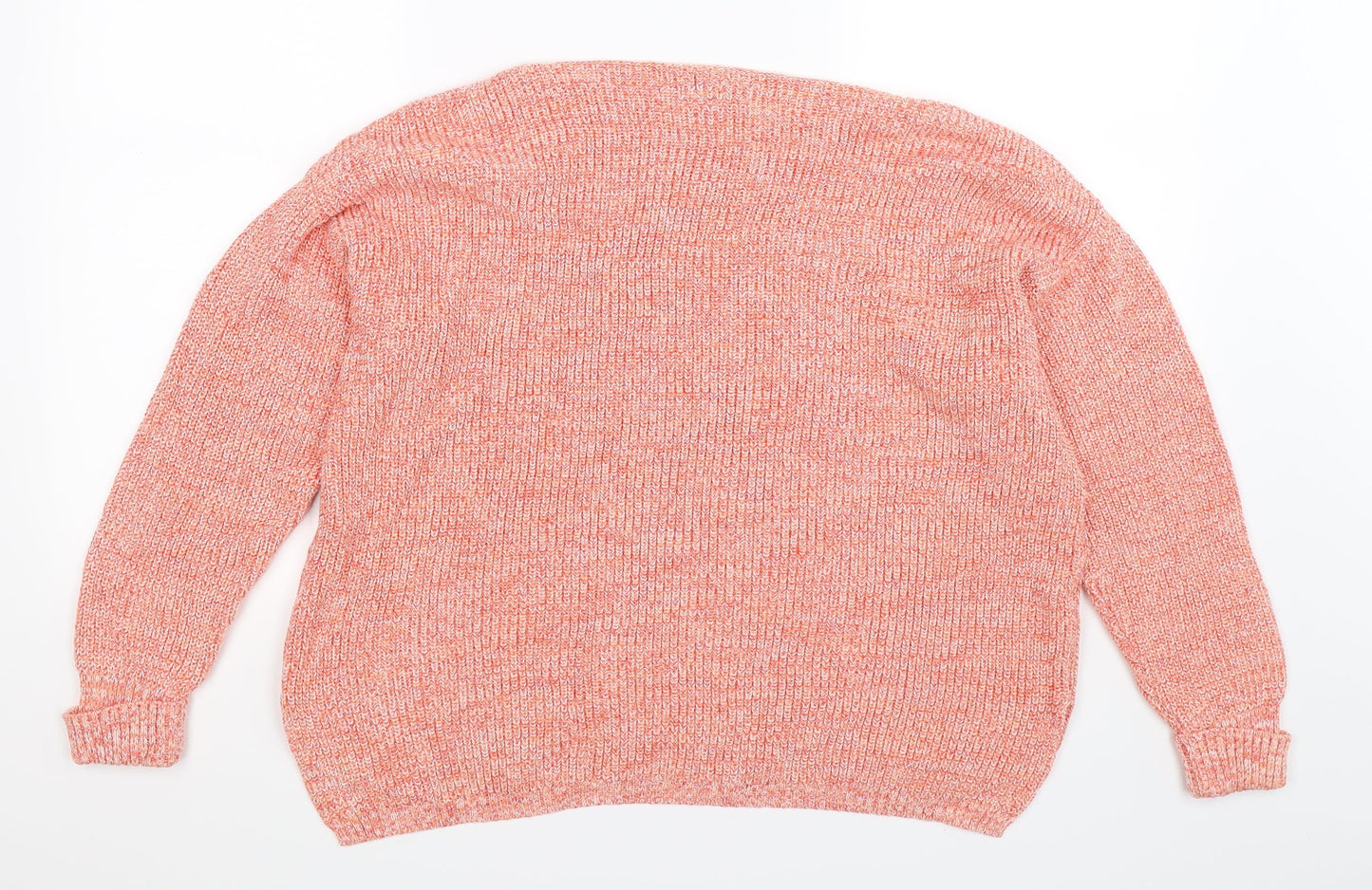 Marks and Spencer Womens Orange  Knit Pullover Jumper Size L