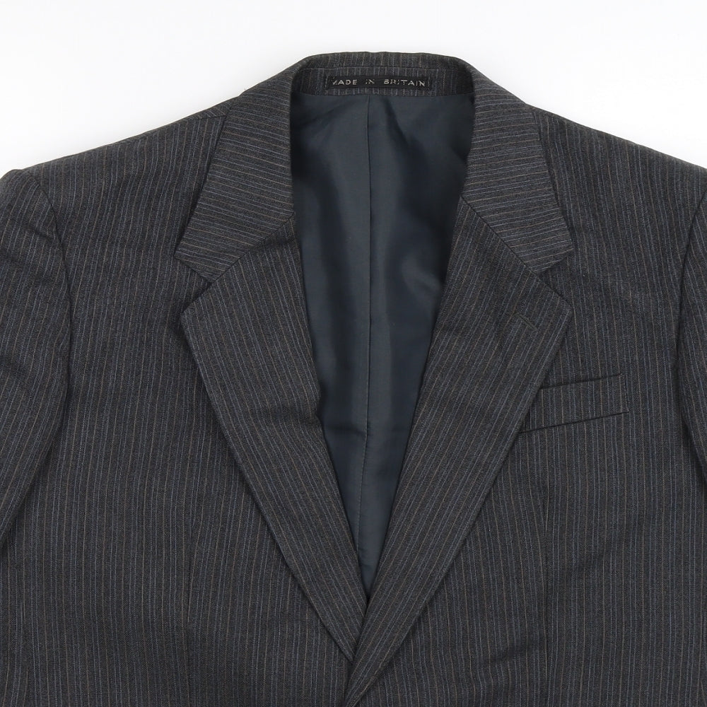Mens UK Size 38 Greenwoods Regular Grey Suit Jacket