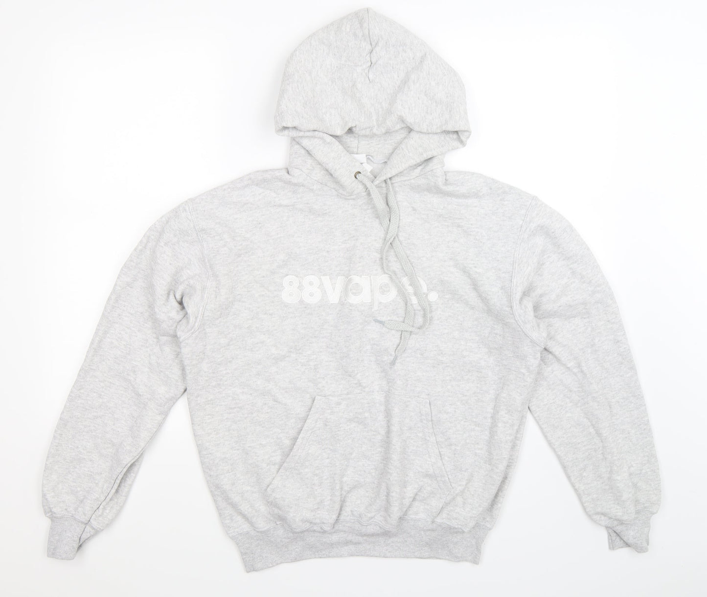 Mens UK Size M Fruit of the Loom Grey Pullover Hoodie