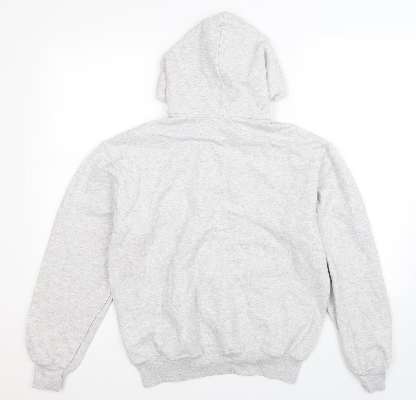 Mens UK Size M Fruit of the Loom Grey Pullover Hoodie
