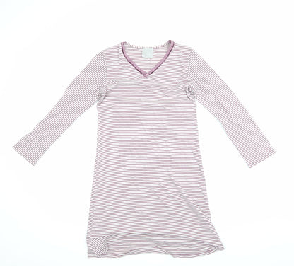LE CHAT Womens Purple Striped  Top Pyjama Top Size 8