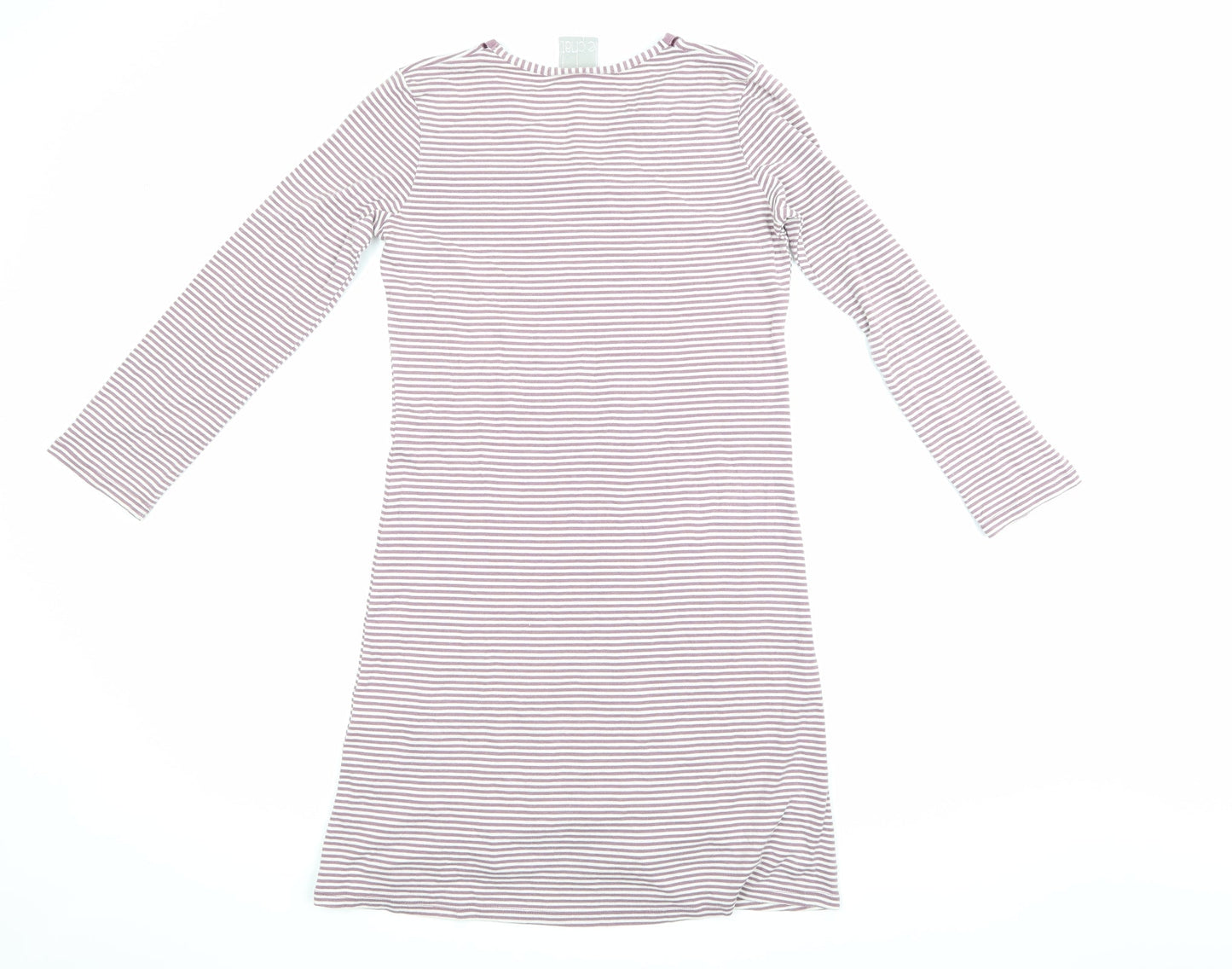 LE CHAT Womens Purple Striped  Top Pyjama Top Size 8