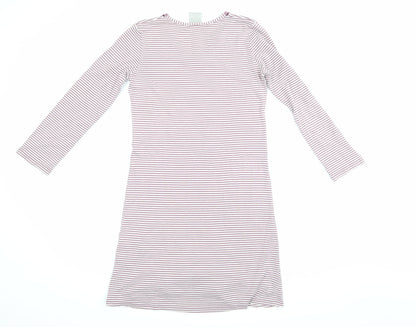 LE CHAT Womens Purple Striped  Top Pyjama Top Size 8