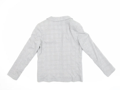 Dorothy Perkins Womens Grey Check  Jacket Blazer Size 10