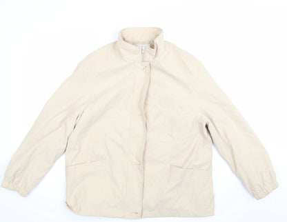 Womens UK Size 16 Marks and Spencer Beige Overcoat