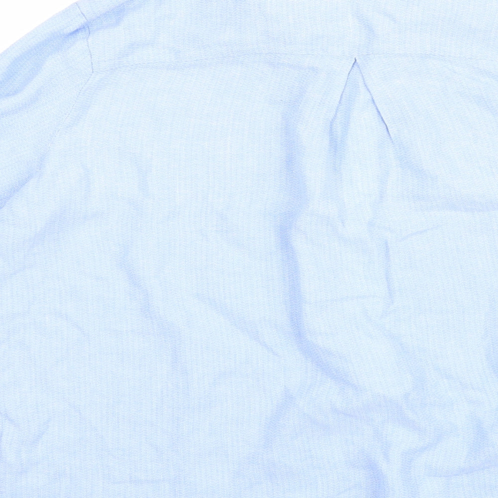 Womens UK Size 38 H&M Blue Basic Button-Up