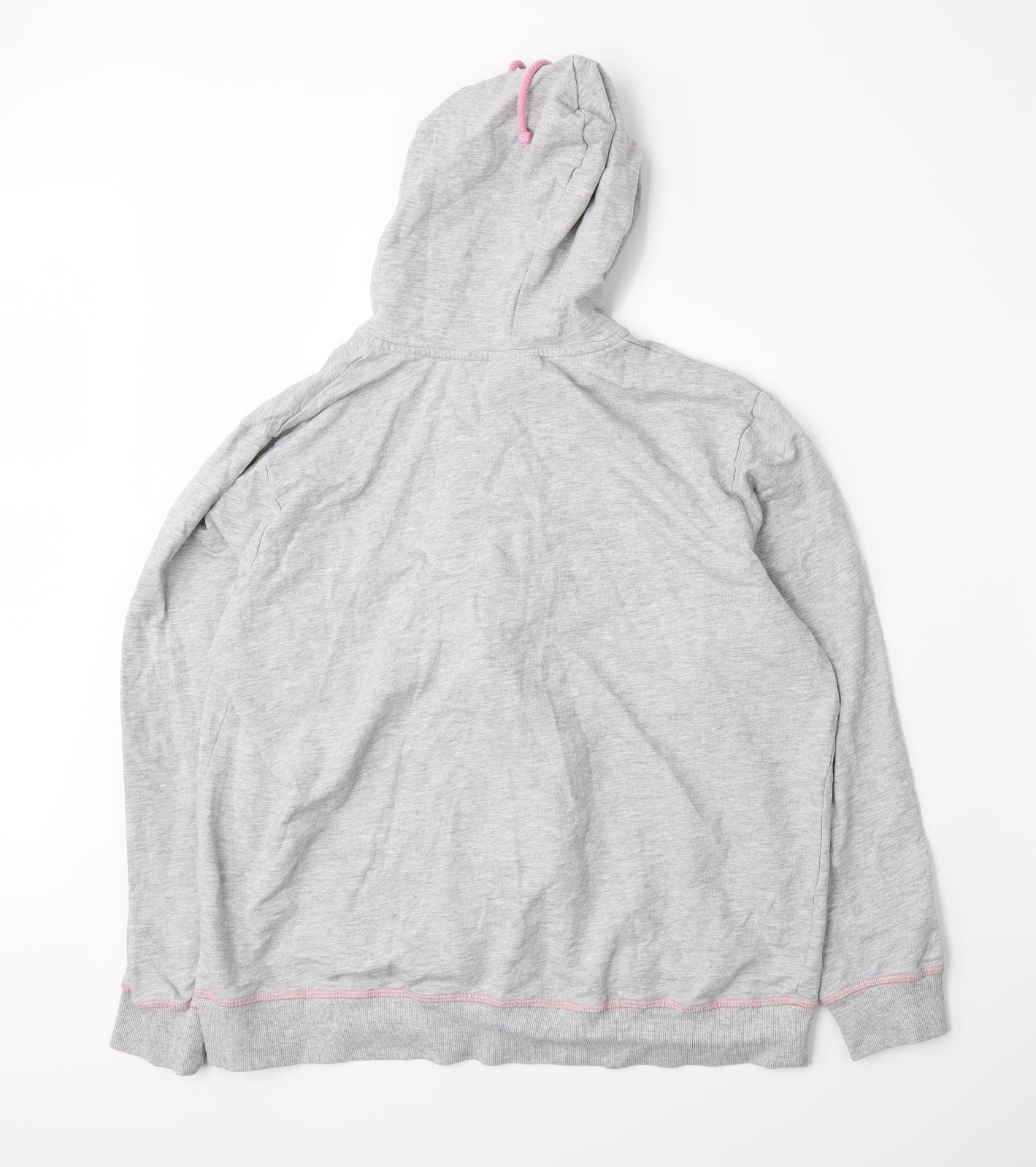 Adore Womens Grey  Jersey Full Zip Hoodie Size M