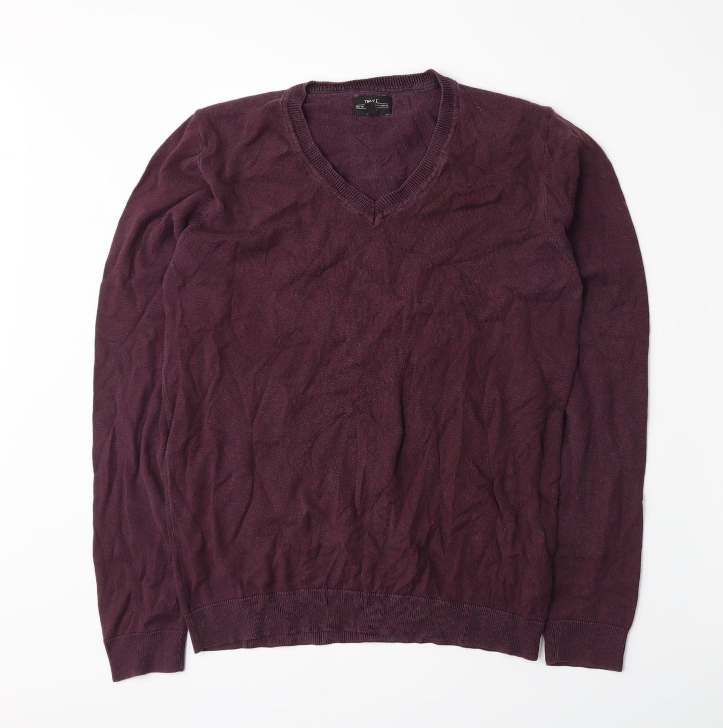 NEXT Mens Purple  Knit Pullover Jumper Size S