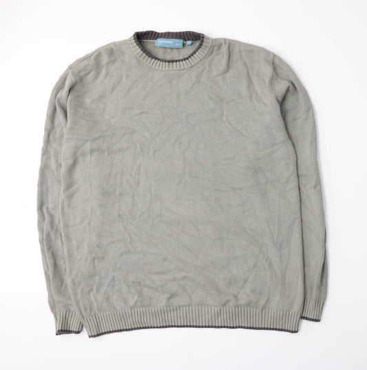 Greenwoods Escape Mens Grey  Knit Pullover Jumper Size M