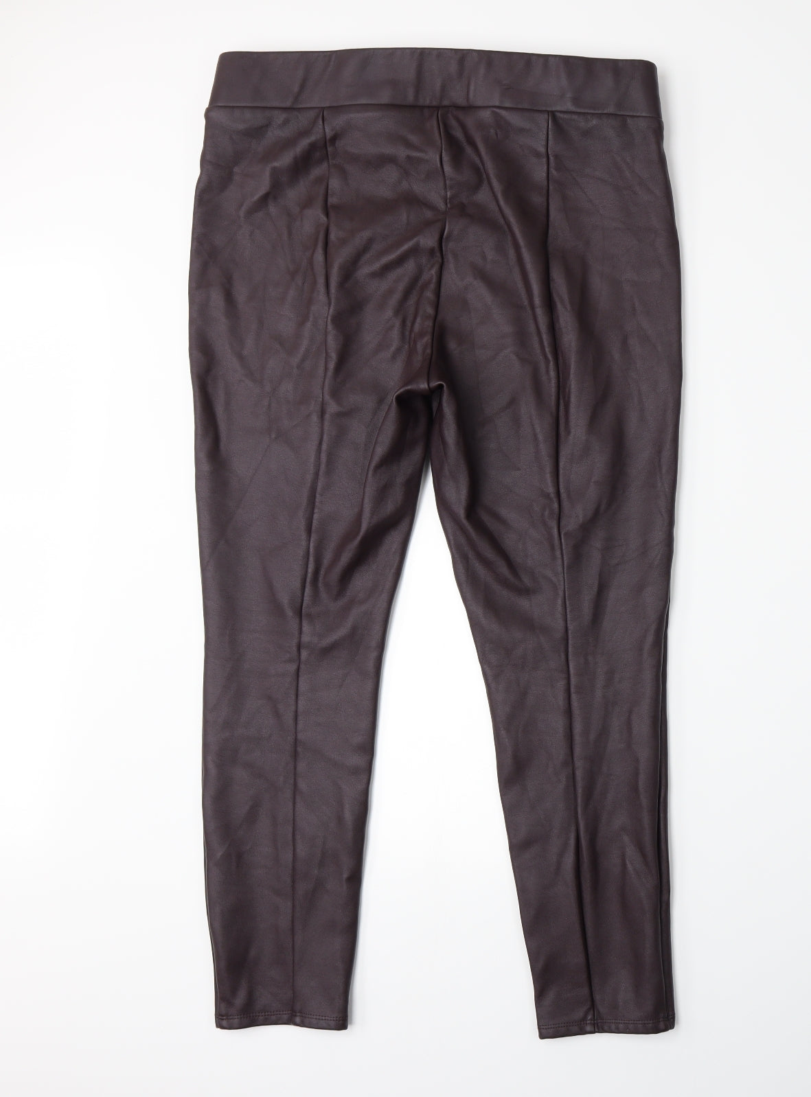 Womens UK Size L LOFT Regular Fit Capri Purple Trousers