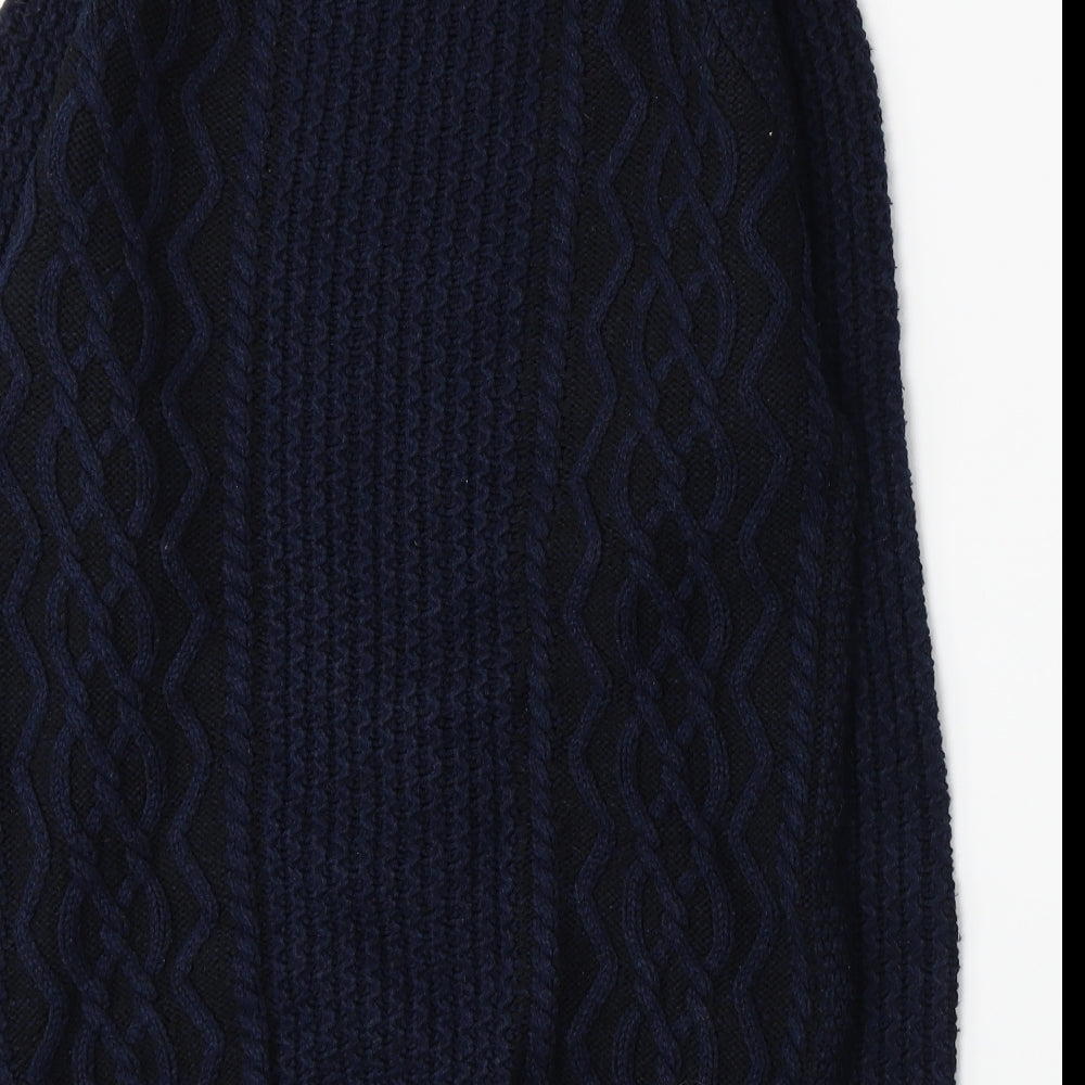 Cedar Wood State Mens Blue  Knit Pullover Jumper Size XS