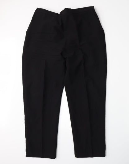 Womens UK Size 20 Emma Collection Regular Fit  Black Trousers