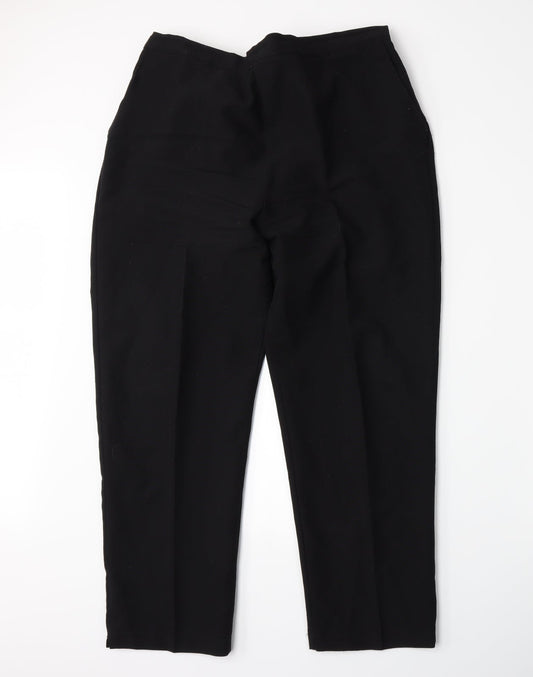 Womens UK Size 20 Emma Collection Regular Fit  Black Trousers