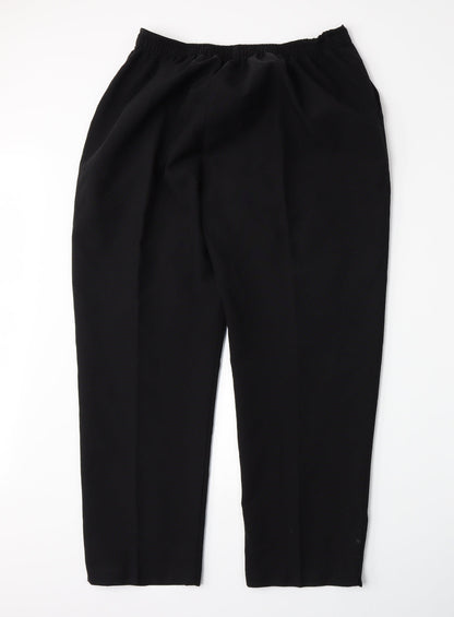 Womens UK Size 20 Emma Collection Regular Fit  Black Trousers