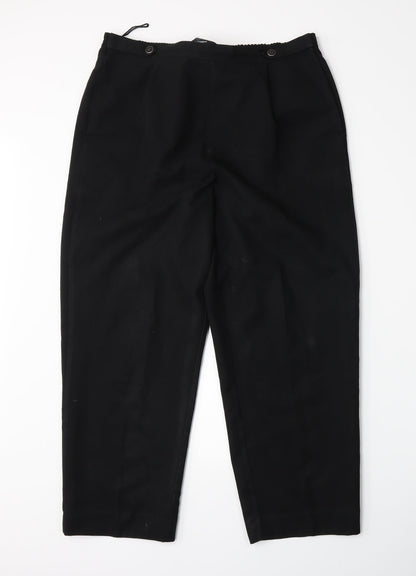 BM Womens Black   Trousers  Size 12 L25 in