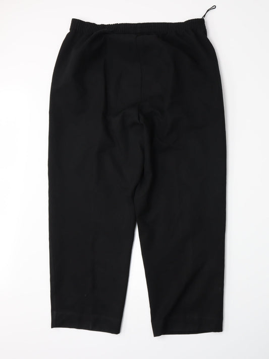 BM Womens Black   Trousers  Size 12 L25 in