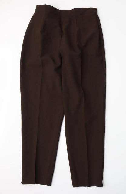 Womens UK Size 16 Preworn Regular Fit  Brown Trousers