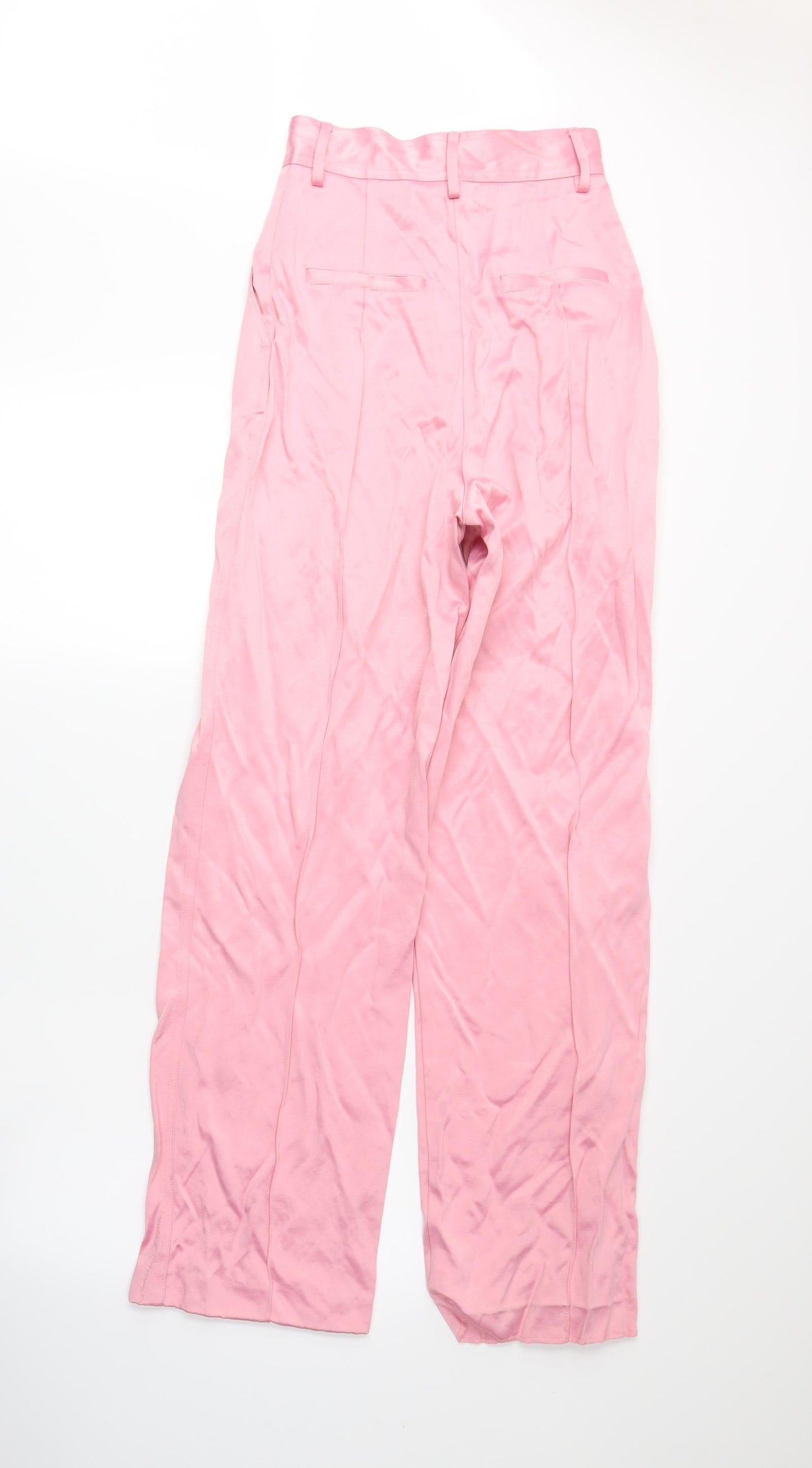 Womens UK Size 4 H&M Regular Fit  Pink Trousers