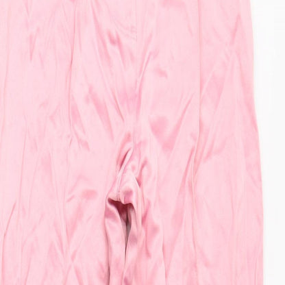 Womens UK Size 4 H&M Regular Fit  Pink Trousers