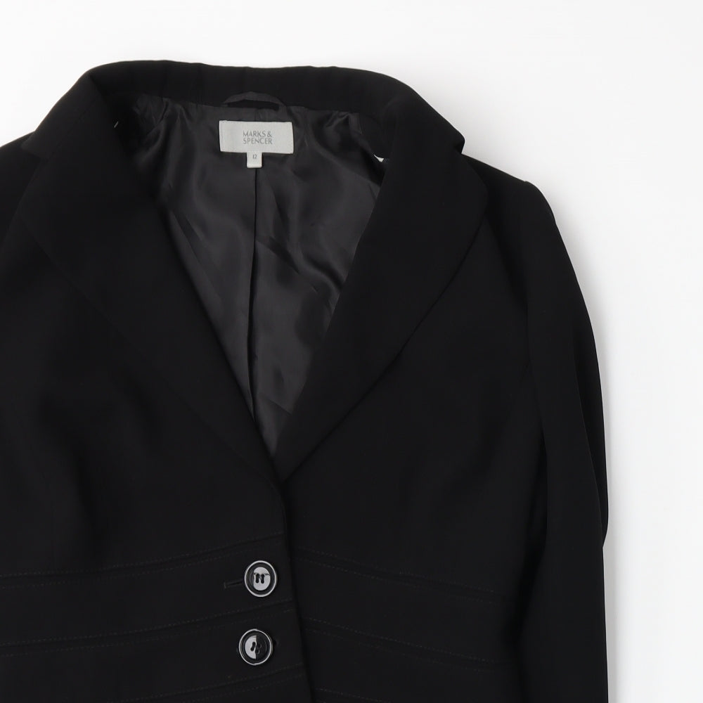Marks and Spencer Womens Black   Jacket Blazer Size 12
