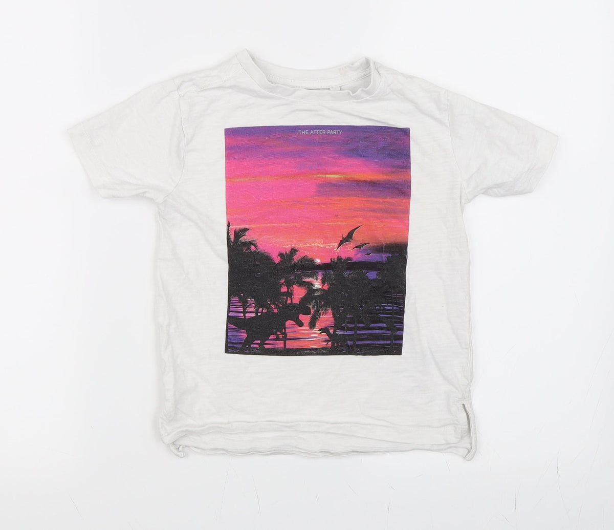 Next Boys White   Basic T-Shirt Size 5 Years