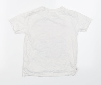 Next Boys White   Basic T-Shirt Size 5 Years