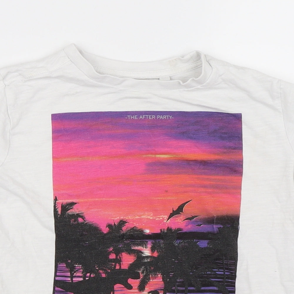 Next Boys White   Basic T-Shirt Size 5 Years