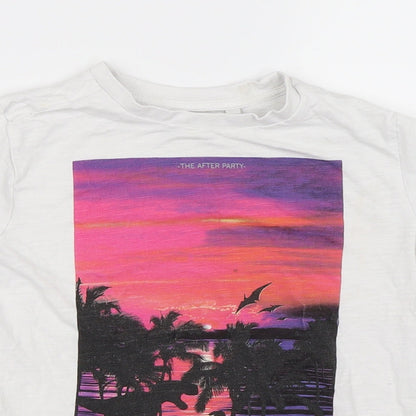 Next Boys White   Basic T-Shirt Size 5 Years