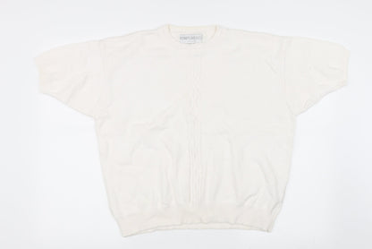 Compliments Womens White   Pullover Jumper Size L
