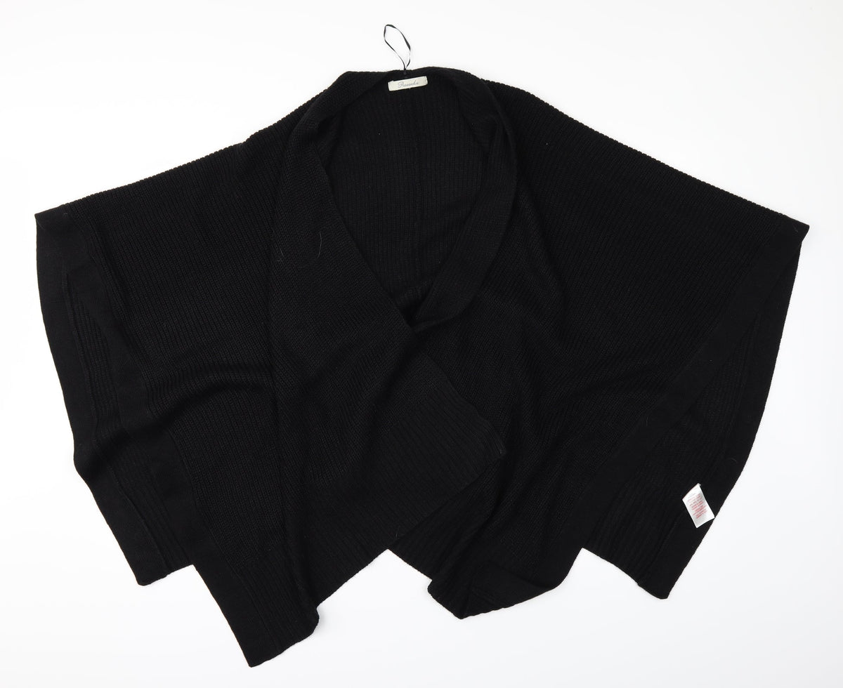 Peacocks Womens Black   Wrap Jumper One Size