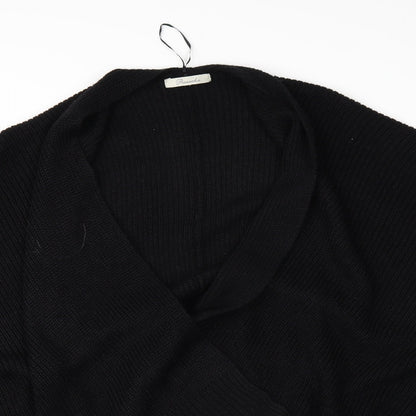Peacocks Womens Black   Wrap Jumper One Size