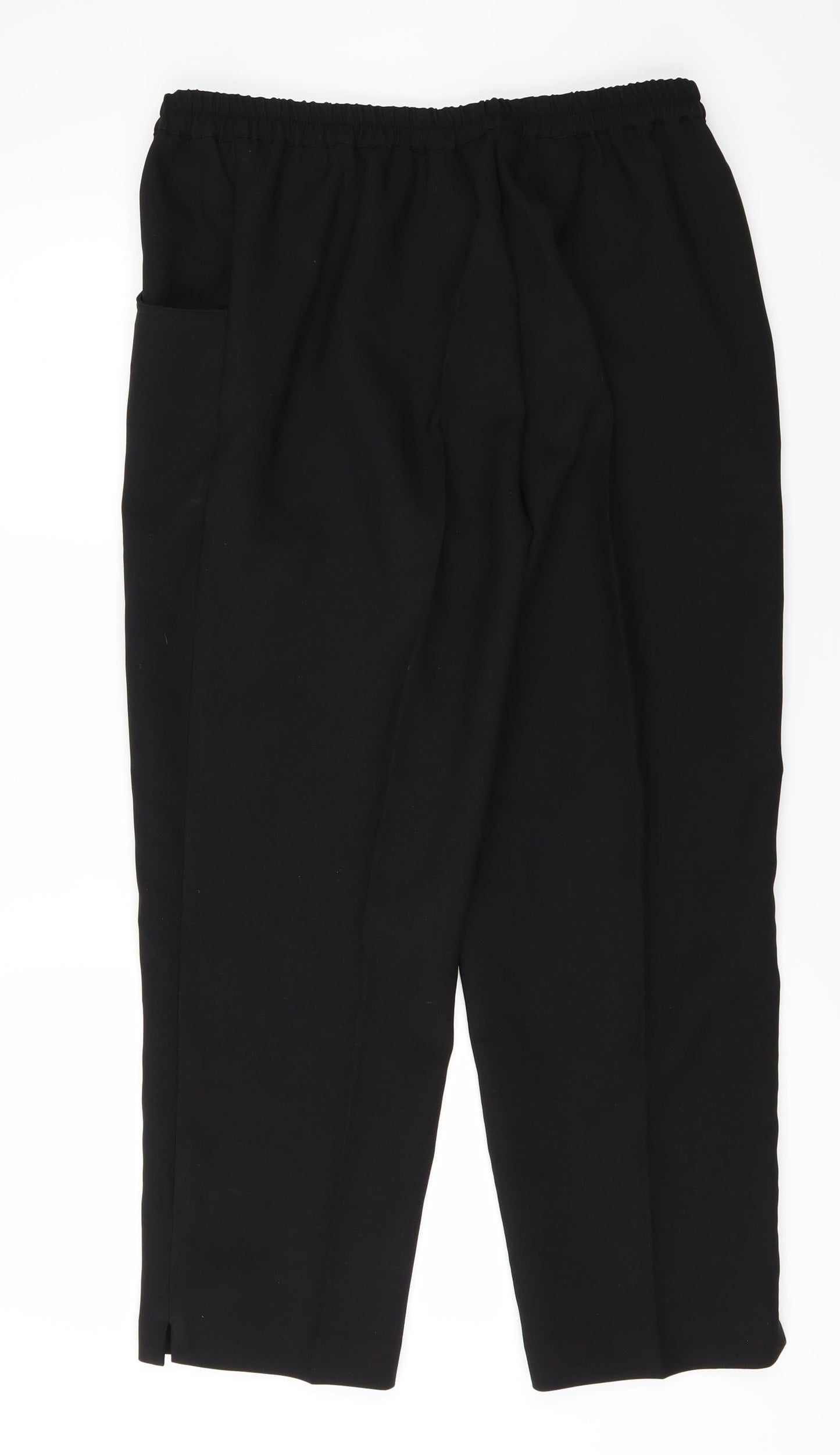 Womens UK Size 16 Special Collection Regular Fit  Black Trousers
