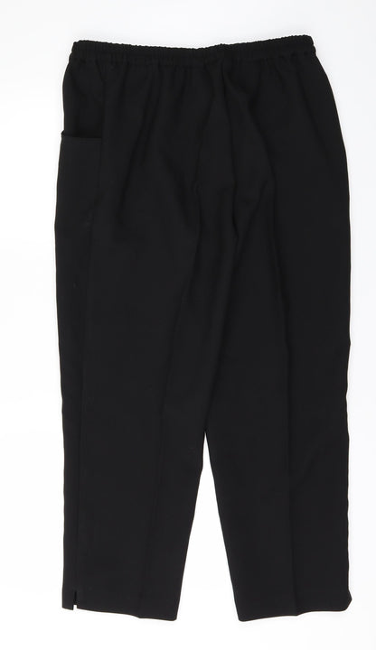 Womens UK Size 16 Special Collection Regular Fit  Black Trousers