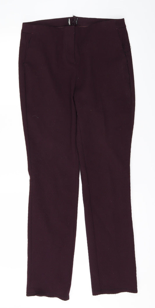 NEXT Womens Purple   Trousers  Size 8 L29 in