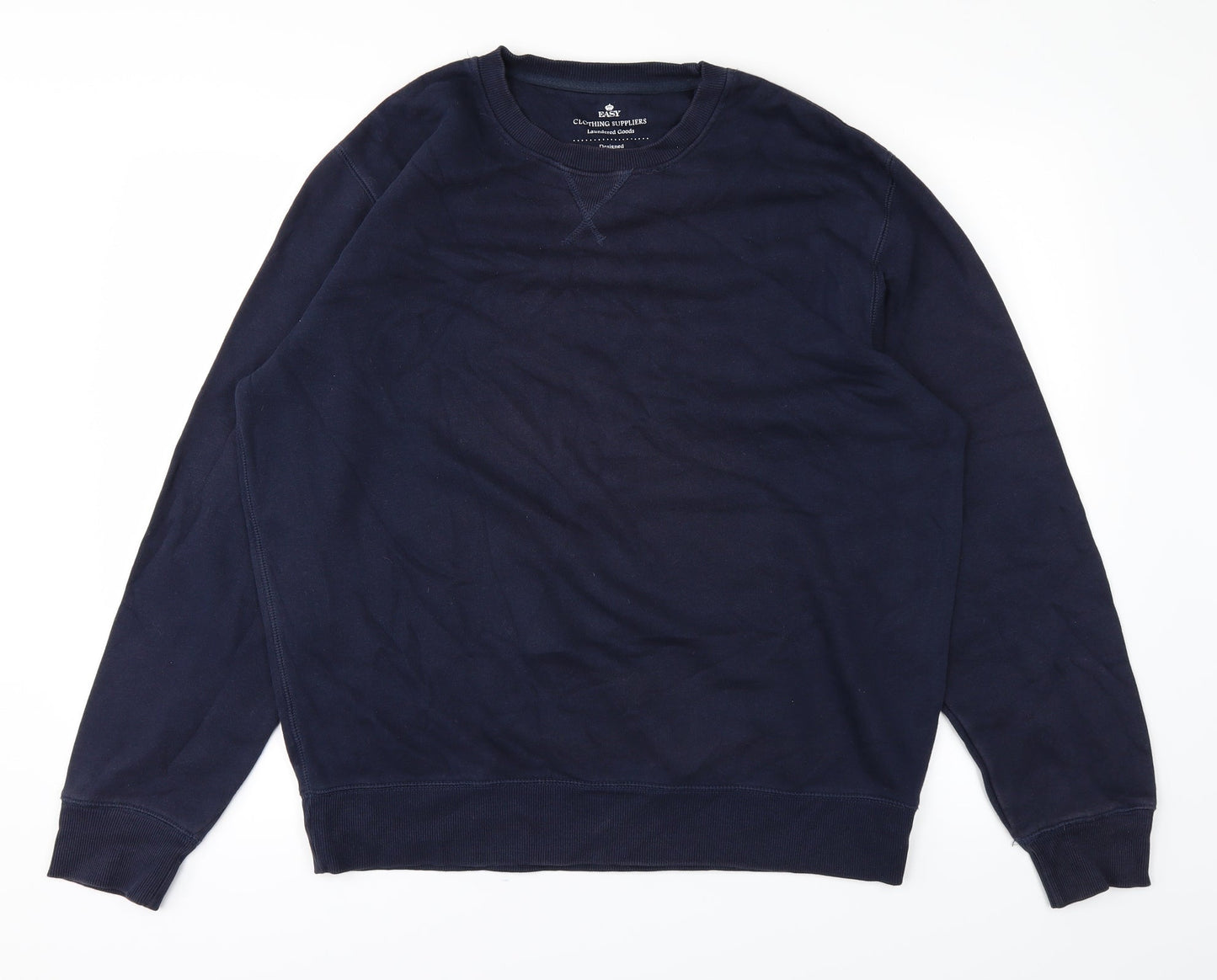 Easy Mens Blue   Pullover Jumper Size L