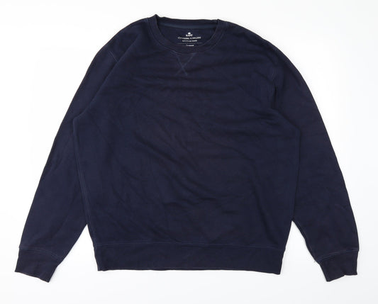 Easy Mens Blue   Pullover Jumper Size L