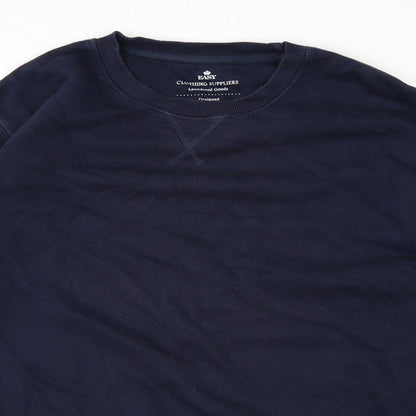 Easy Mens Blue   Pullover Jumper Size L