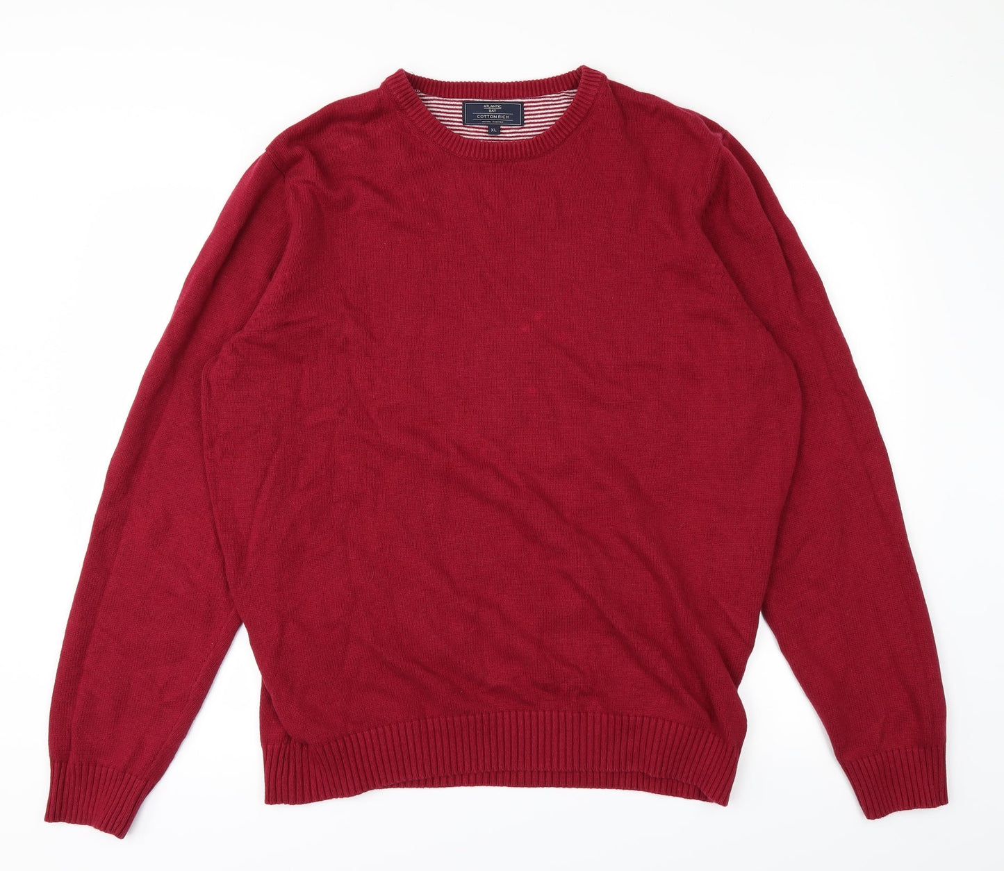 BHS Mens Red   Pullover Jumper Size XL