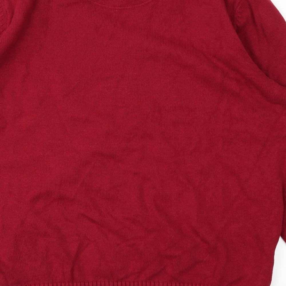 BHS Mens Red   Pullover Jumper Size XL