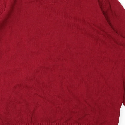 BHS Mens Red   Pullover Jumper Size XL